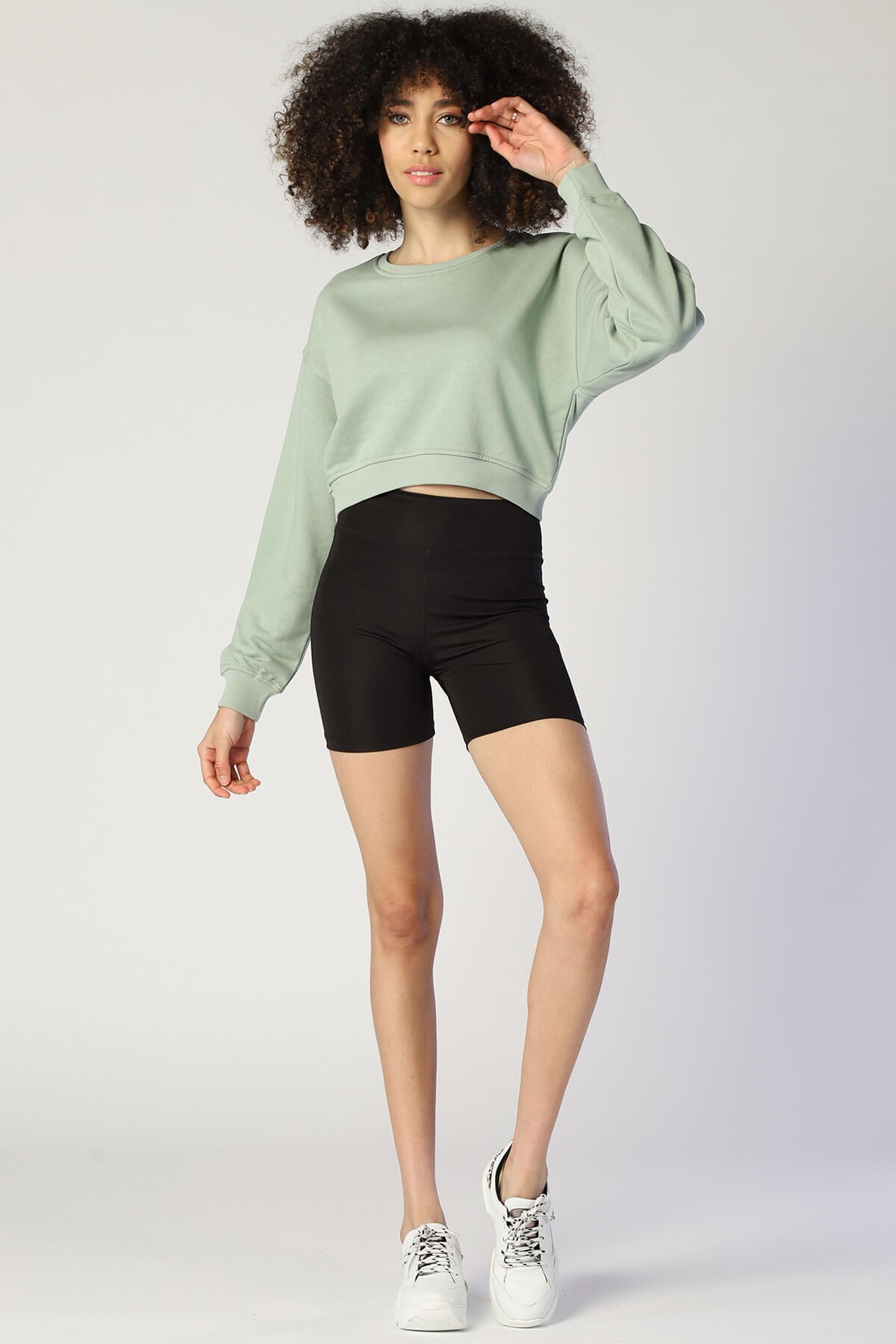 Kadın  Sweatshirt Bsw 1002 SU YEŞİLİKadın  Sweatshirt Bsw 1002 SU YEŞİLİ