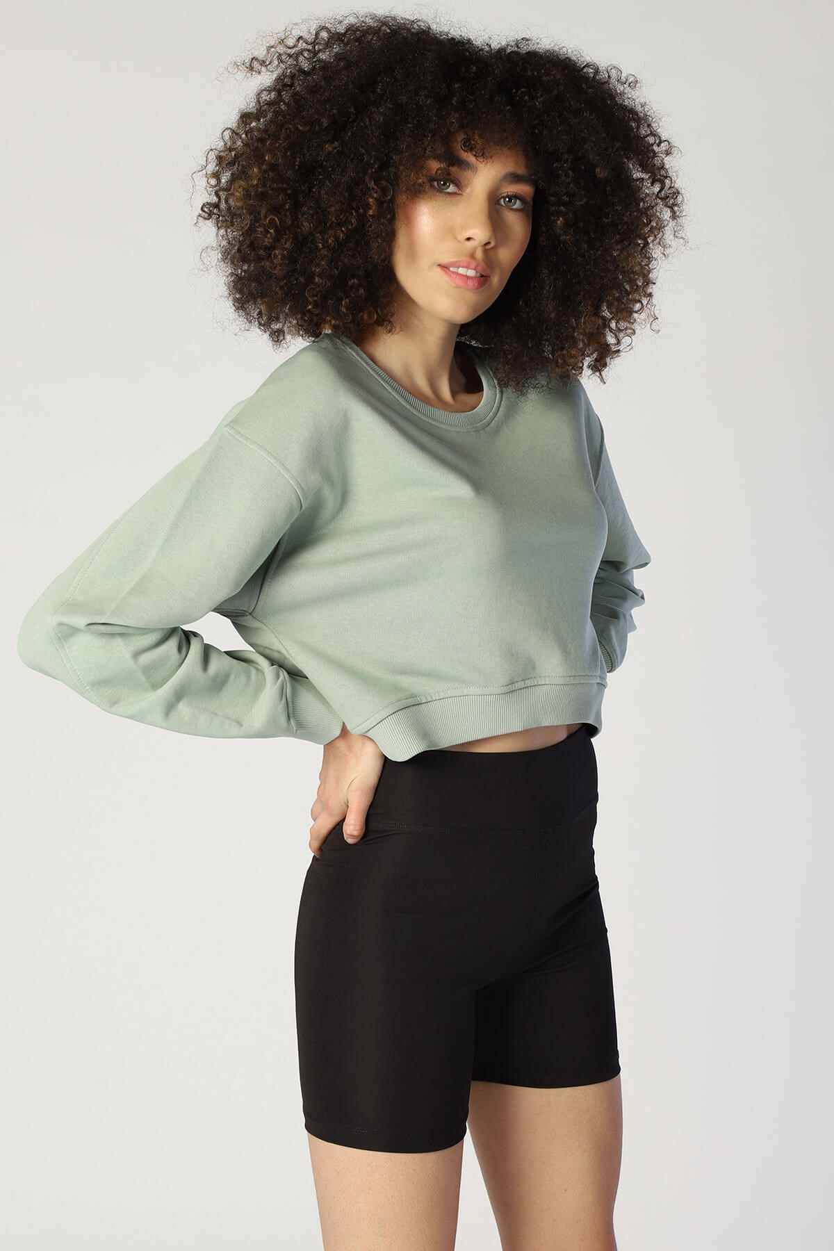 Kadın  Sweatshirt Bsw 1002 SU YEŞİLİKadın  Sweatshirt Bsw 1002 SU YEŞİLİ