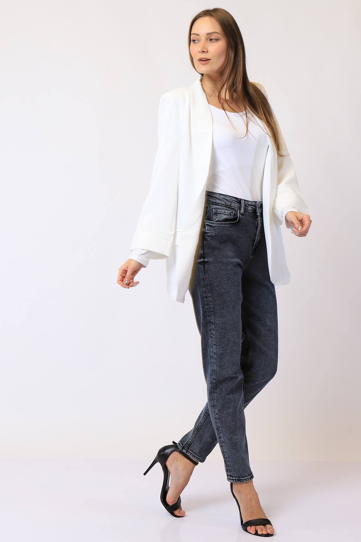 Twister Jeans kadın  bayan astarlı cepli ceket 19624 beyazTwister Jeans kadın  bayan astarlı cepli ceket 19624 beyaz