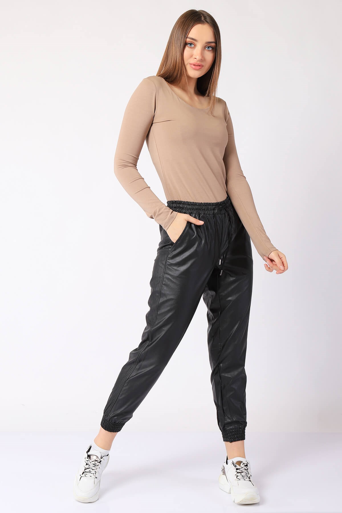 Twister Jeans kadın  bdp deri bayan pantolon 7000 sıyahTwister Jeans kadın  bdp deri bayan pantolon 7000 sıyah