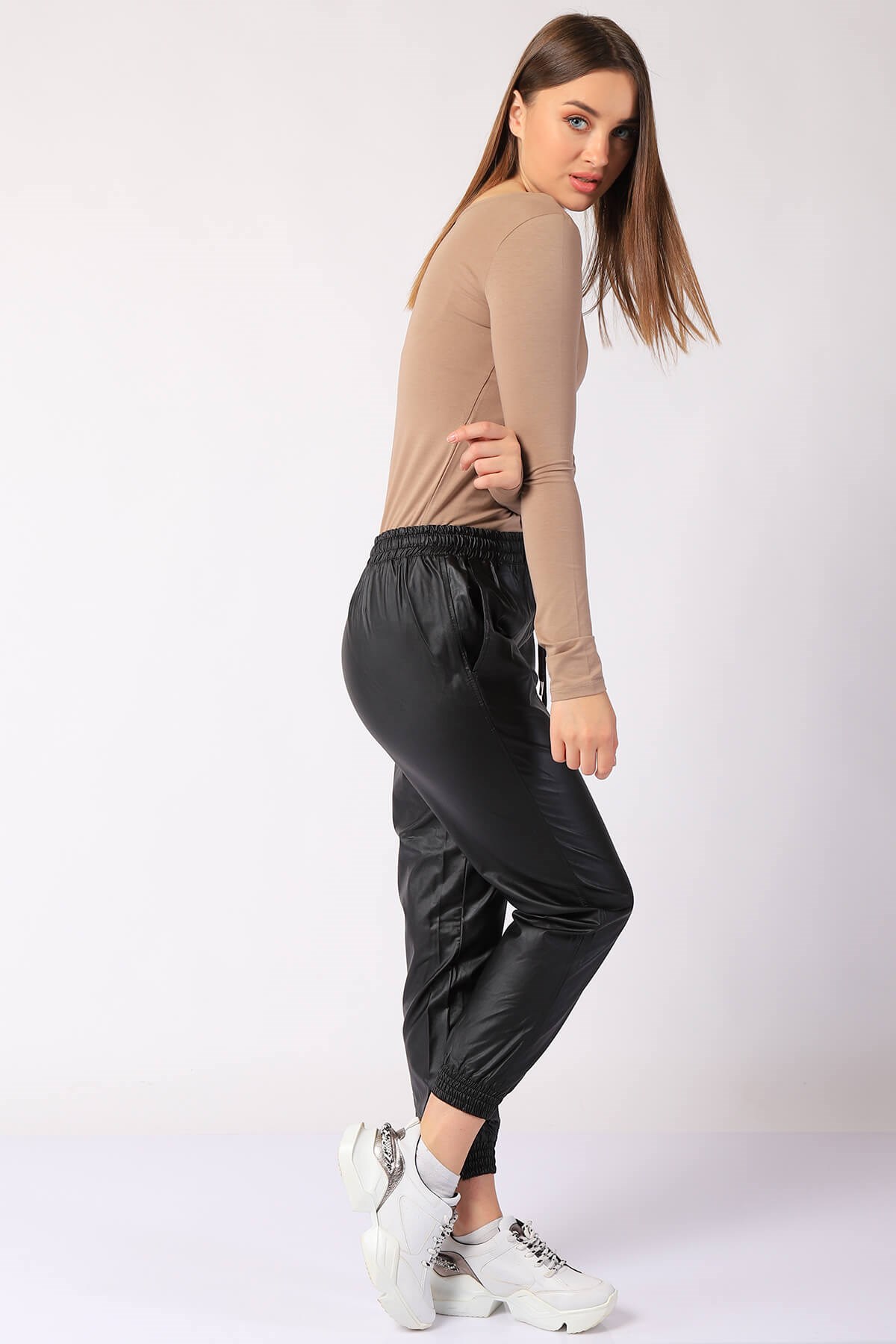 Twister Jeans kadın  bdp deri bayan pantolon 7000 sıyahTwister Jeans kadın  bdp deri bayan pantolon 7000 sıyah