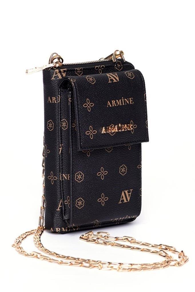 Armine 265 Cüzdan  Siyah Baskılı Kadın Cüzdan