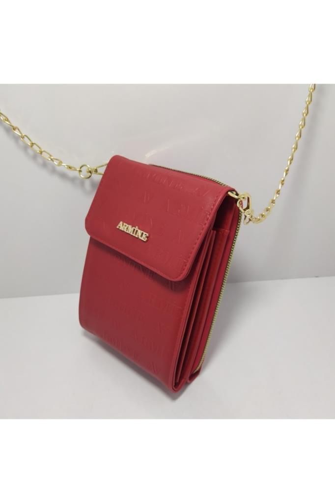 Armine 266  Kırmızı Lazer Kadın Çanta