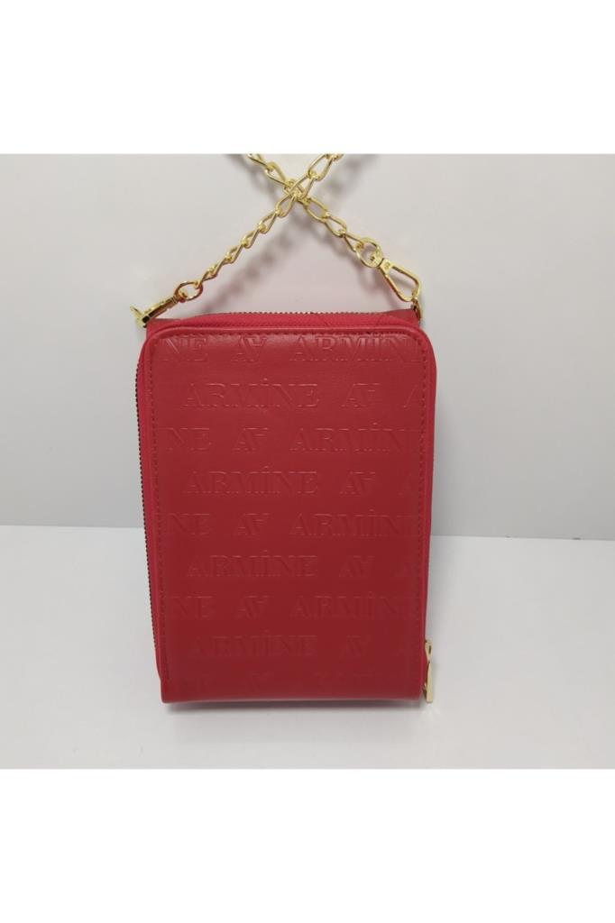Armine 266  Kırmızı Lazer Kadın Çanta