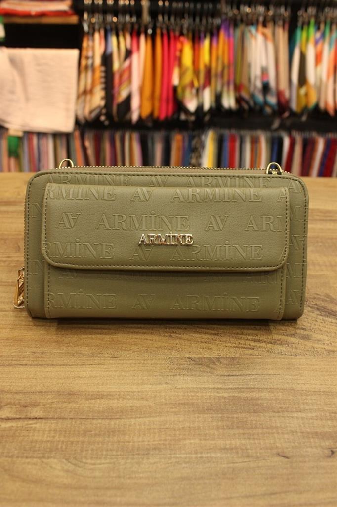 Armine 268  Haki Lazer Kadın Çanta