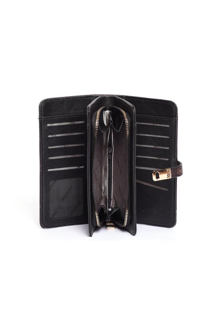 Armine C-02  Kahve Baskılı Kadın Cüzdan