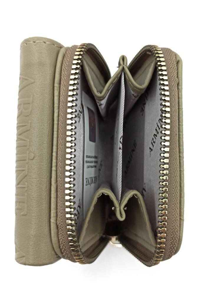 Armine C-10  Haki Lazer Kadın Cüzdan