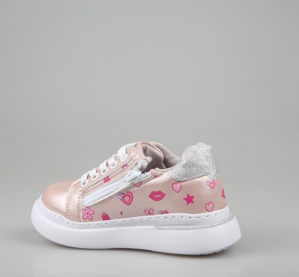 Bücür Ortopedi 506 Barbili Pudra Çocuk Sneakers