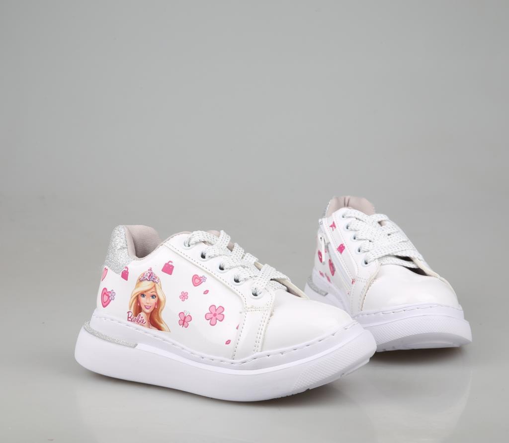 Bücür Ortopedi 506 Barbili Beyaz Çocuk Sneakers