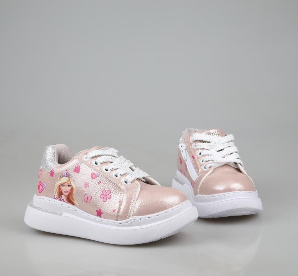 Bücür Ortopedi 506 Barbili Pudra Çocuk Sneakers
