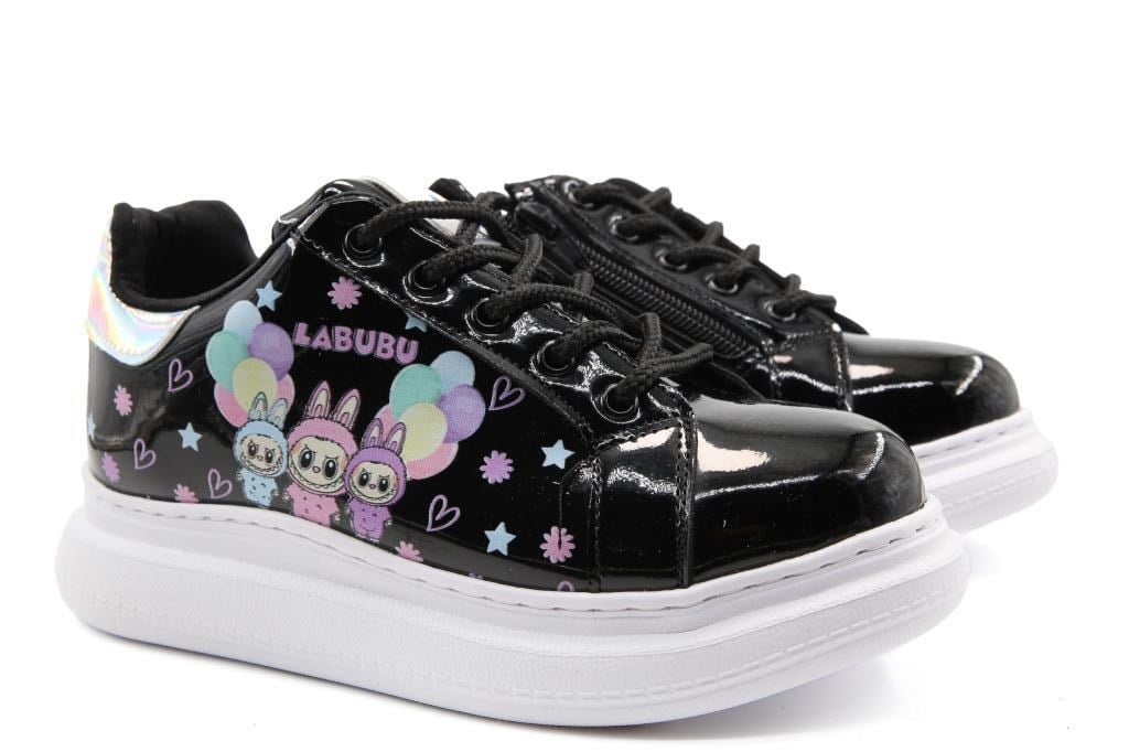 Bücür Ortopedi 850 labubu Siyah Çocuk Sneakers