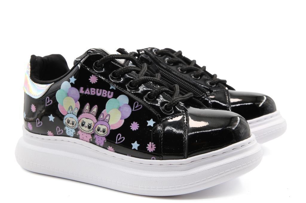 Bücür Ortopedi 850 labubu Siyah Çocuk Sneakers