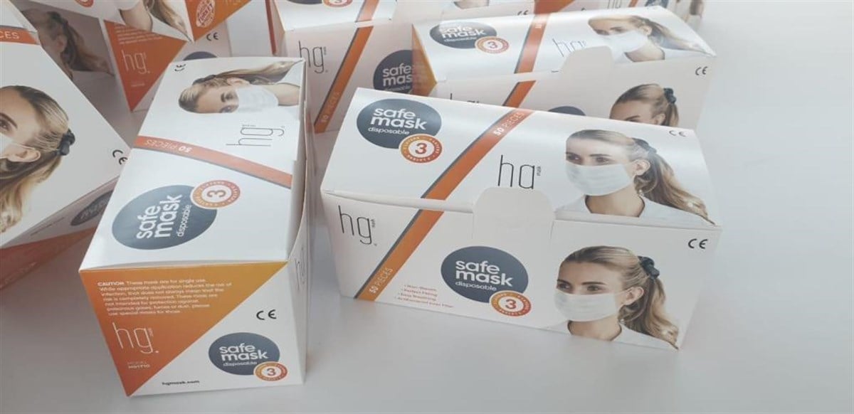3 Katlı Medikal Lastikli Cerrahi Yüz Maskesi 50 Adet (Sertifikalı)
