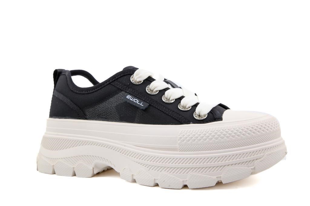 Ewoll 261-2012 Siyah Kadın Sneakers