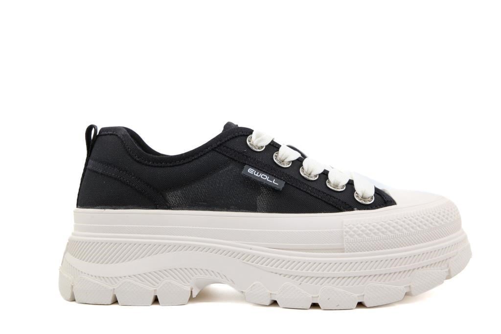 Ewoll 261-2012 Siyah Kadın Sneakers