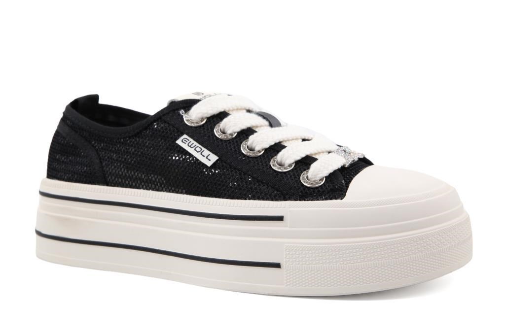 Ewoll 261-2014 Siyah Kadın Sneakers