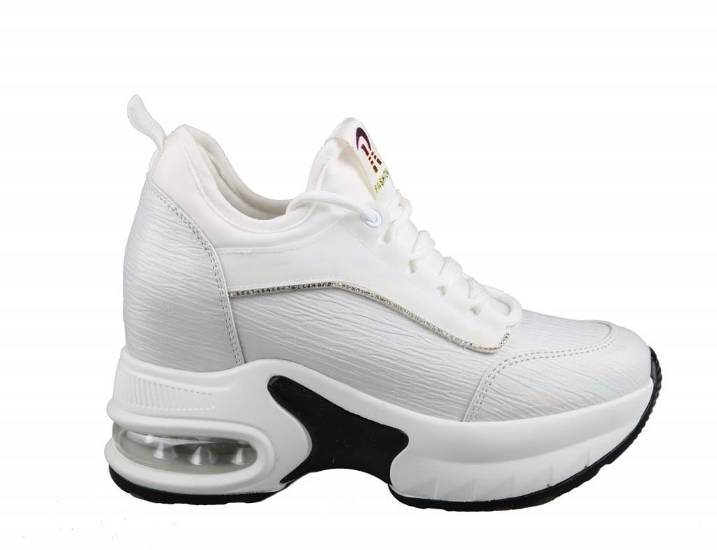 GUJA 24k300-2 Dolgu Topuk Beyaz Kadın Sneakers