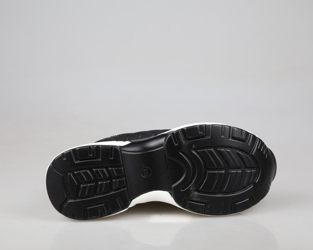 GUJA 25y300-14 Dolgu Topuk Siyah Kadın Sneakers