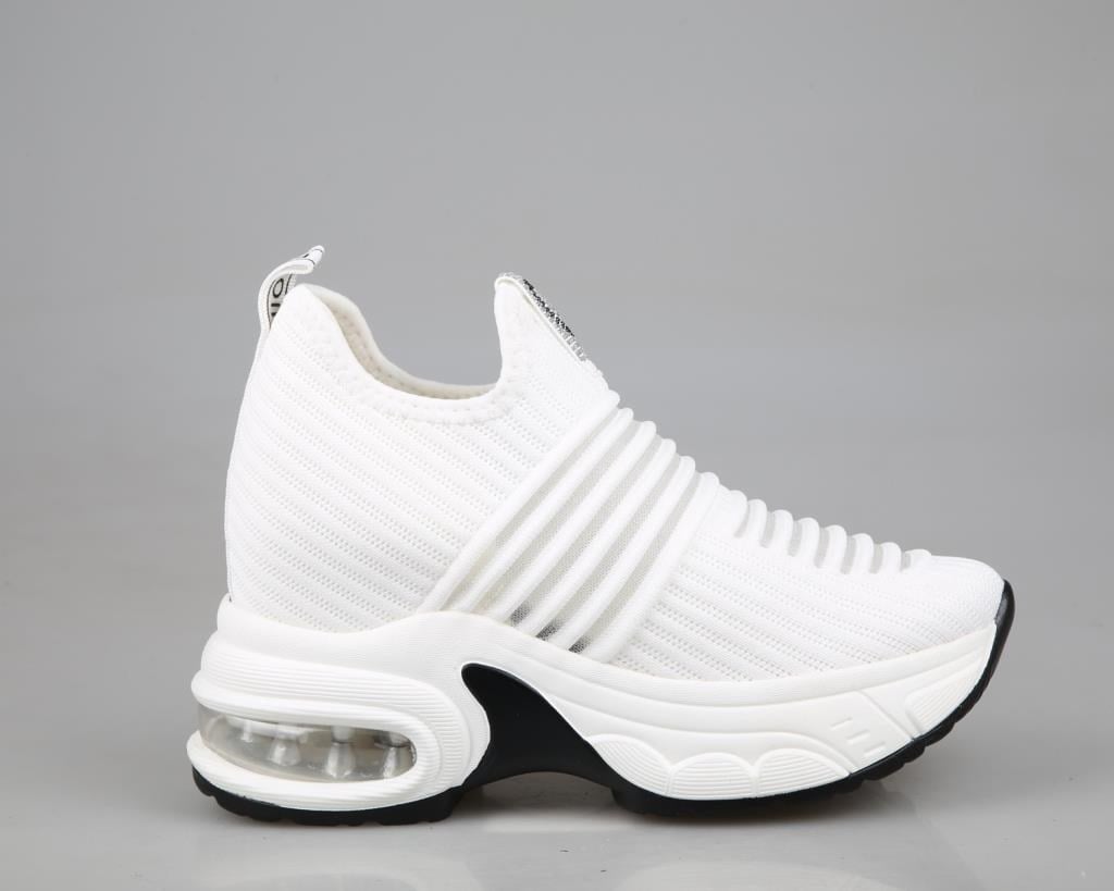 GUJA 25y300-8 Dolgu Topuk Beyaz Kadın Sneakers