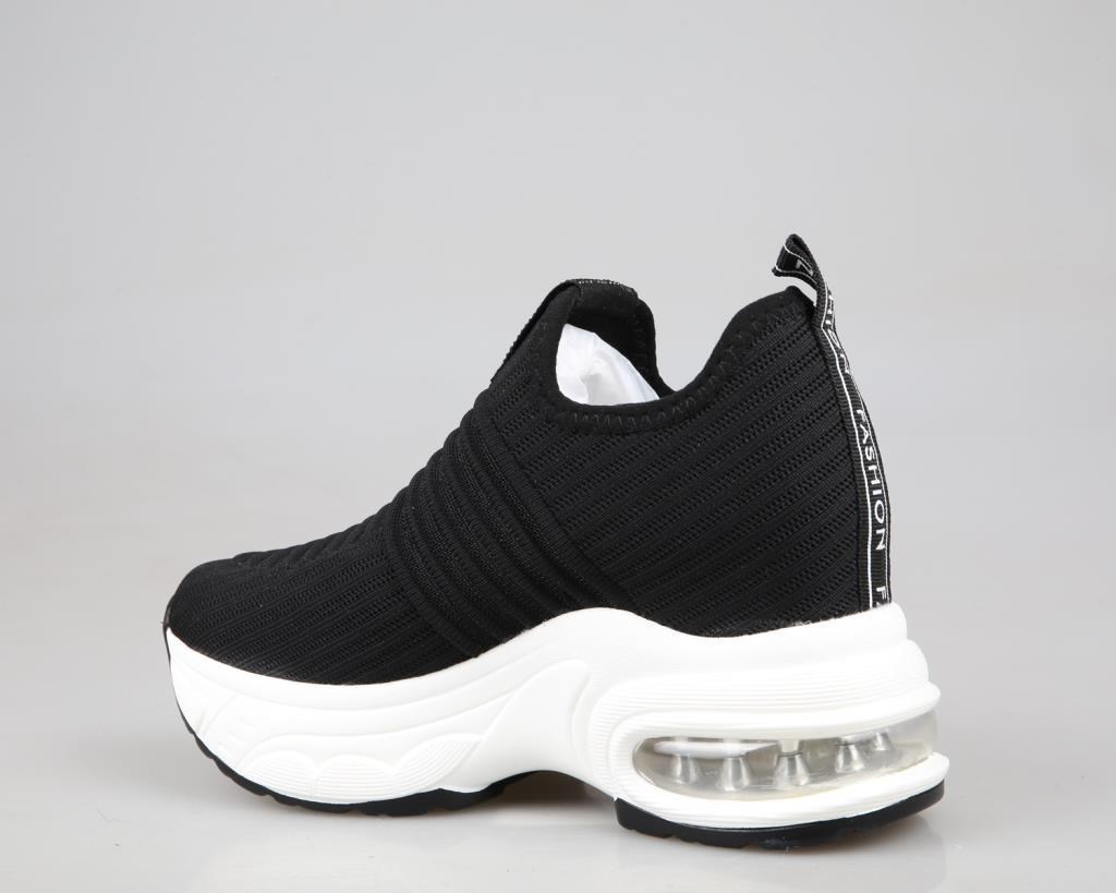 GUJA 25y300-8 Dolgu Topuk Siyah Kadın Sneakers