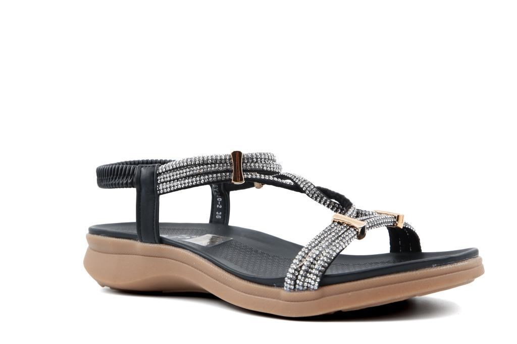 GUJA 26y240-2 Siyah Kadın Sandalet