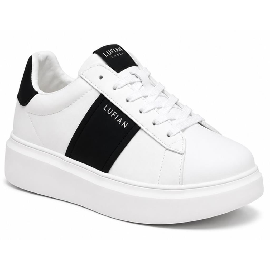 Lufian Luna Beyaz-Siyah Unisex Sneakers