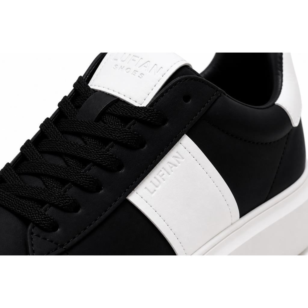 Lufian Luna Siyah-Beyaz Unisex Sneakers