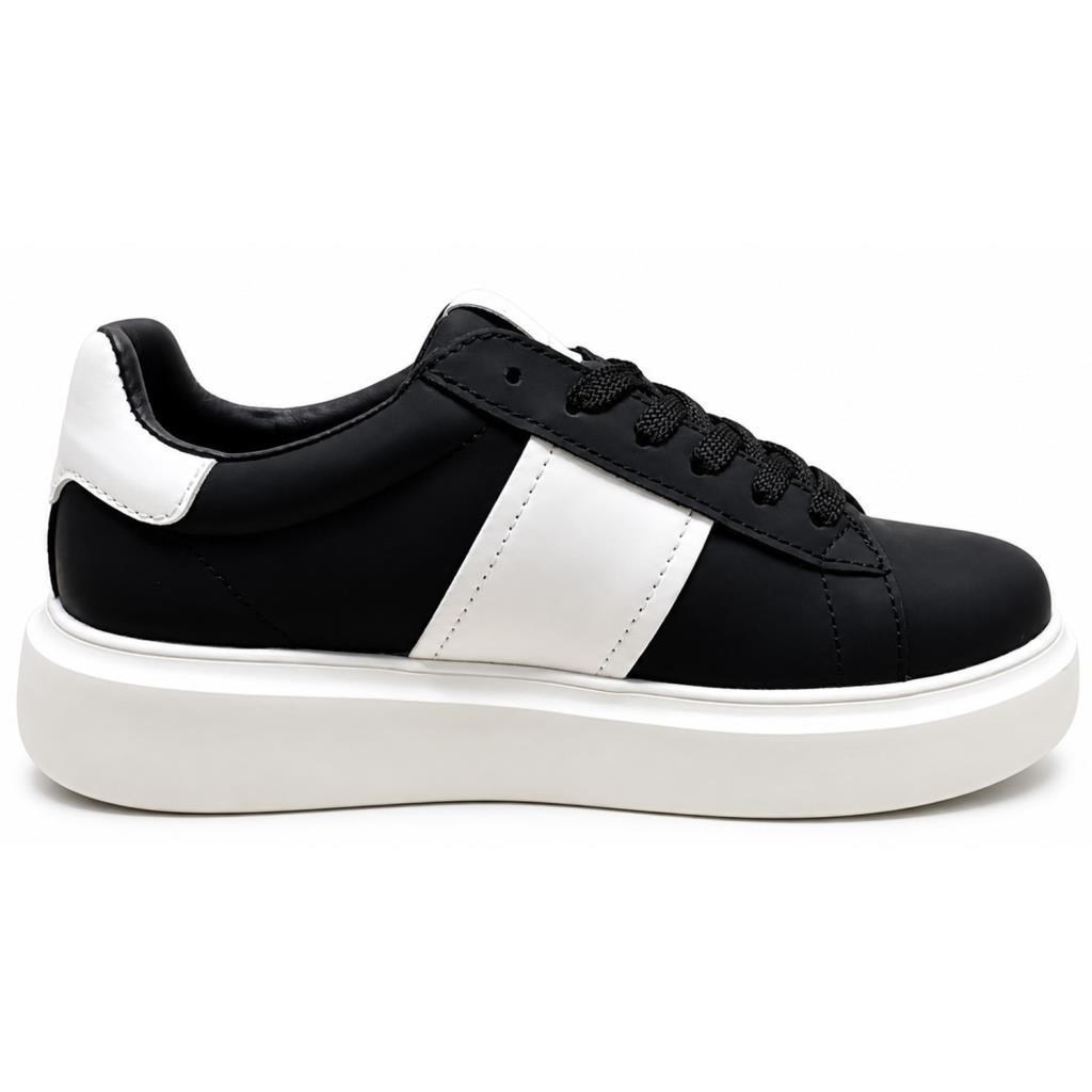 Lufian Luna Siyah-Beyaz Unisex Sneakers