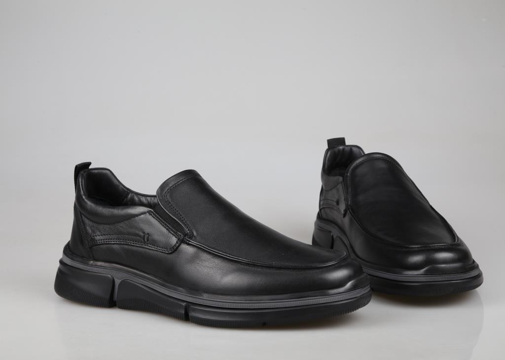 MARCOMEN 19325 Hakiki Deri Siyah Erkek Günlük Ayakkabı