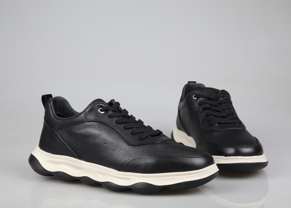 MARCOMEN 20414 Hakiki Deri Siyah Erkek Günlük Ayakkabı