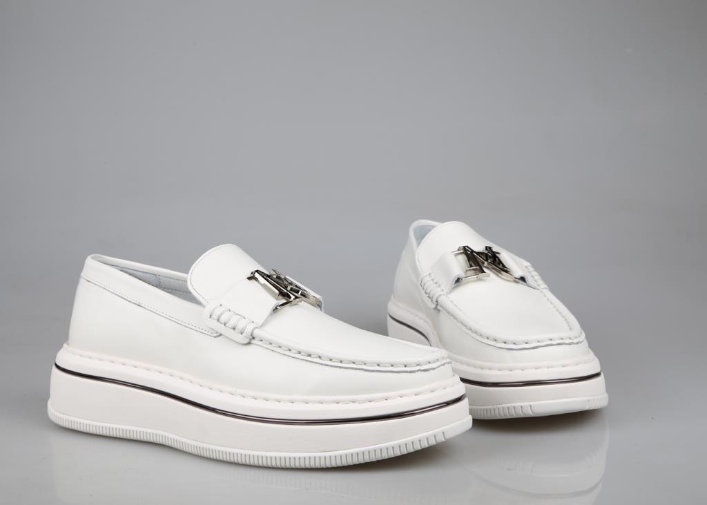 MARCOMEN 21108 Hakiki Deri Beyaz Erkek Günlük Ayakkabı