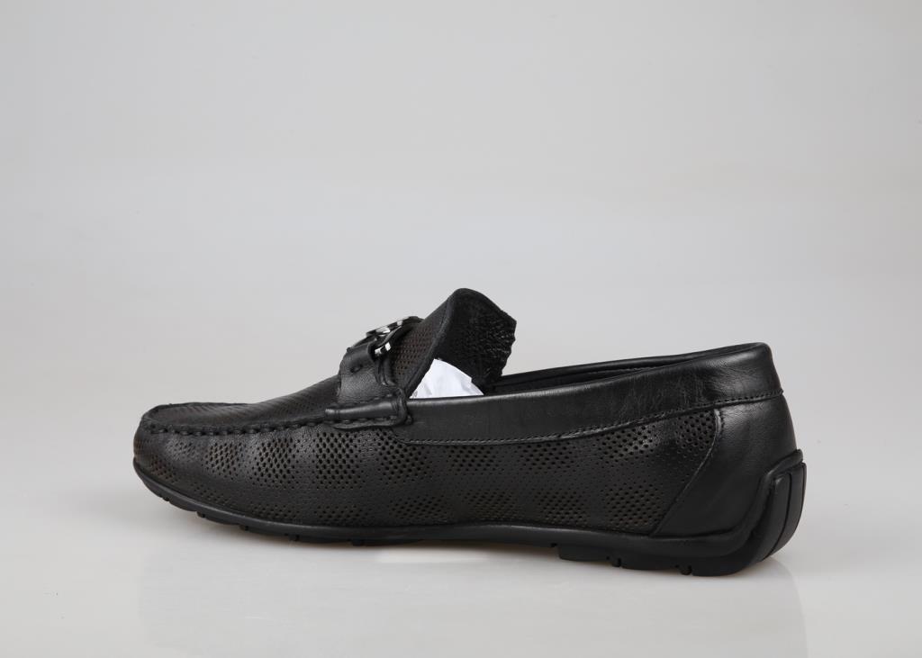 MARCOMEN 21112 Hakiki Deri Siyah Erkek Günlük Ayakkabı