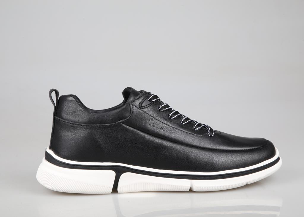 MARCOMEN 21115 Hakiki Deri Siyah Erkek Günlük Ayakkabı