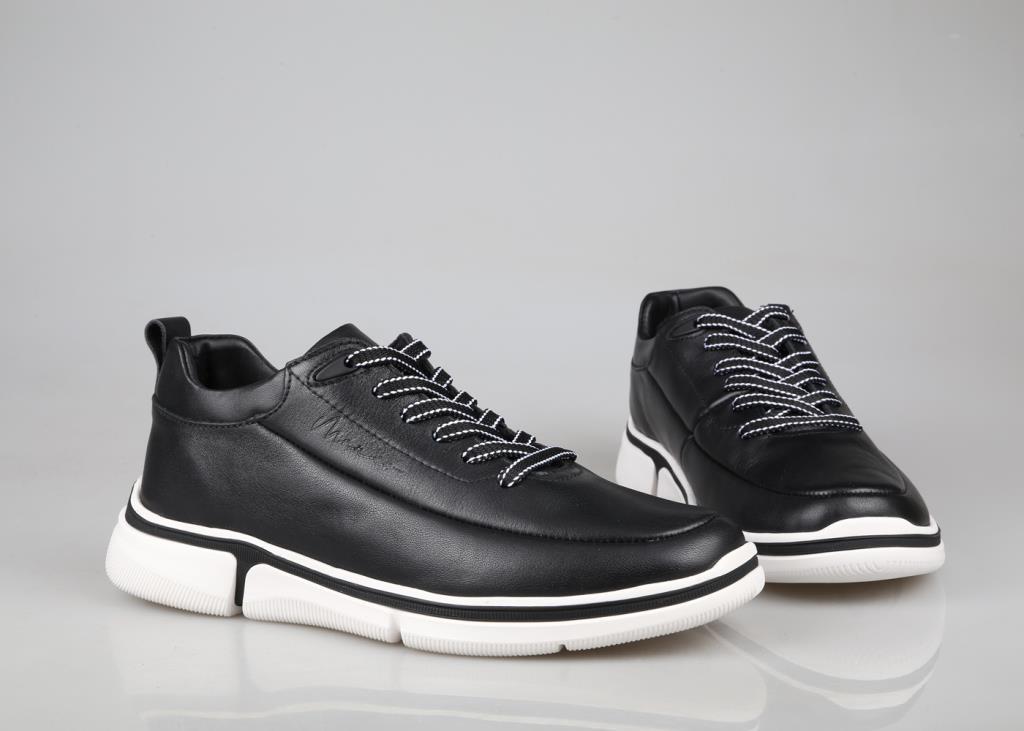 MARCOMEN 21115 Hakiki Deri Siyah Erkek Günlük Ayakkabı