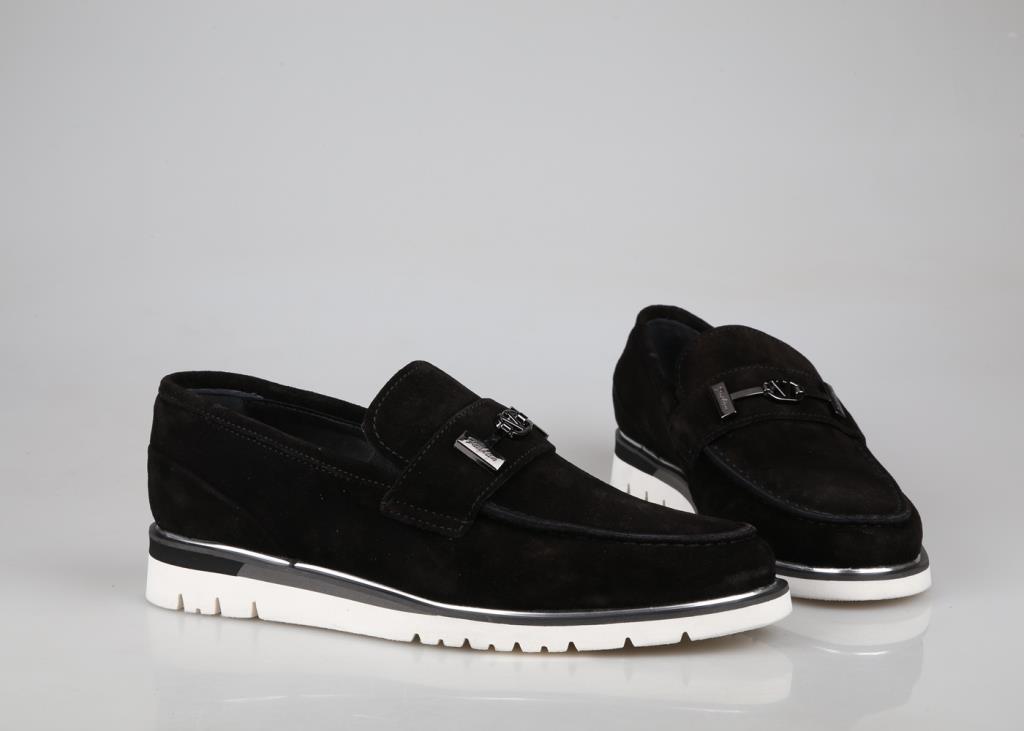 MARCOMEN 21140 Hakiki Deri Siyah Suet Erkek Günlük Ayakkabı