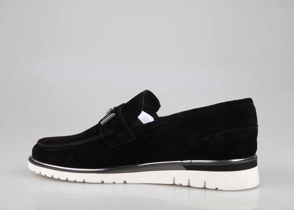 MARCOMEN 21140 Hakiki Deri Siyah Suet Erkek Günlük Ayakkabı