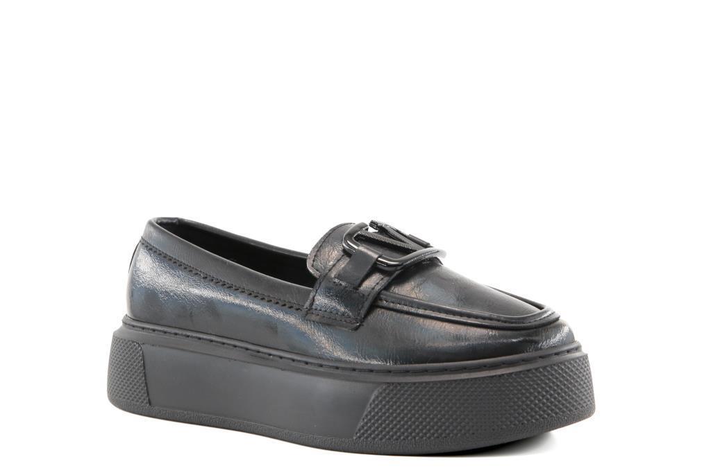 Marka Sesi AE505 Siyah Rugan Kadın Günlük Ayakkabı