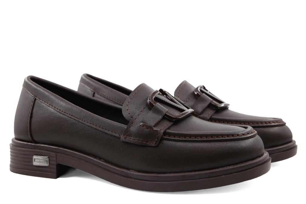 Marka Sesi HS815 Loafer Kahve Kadın Babet