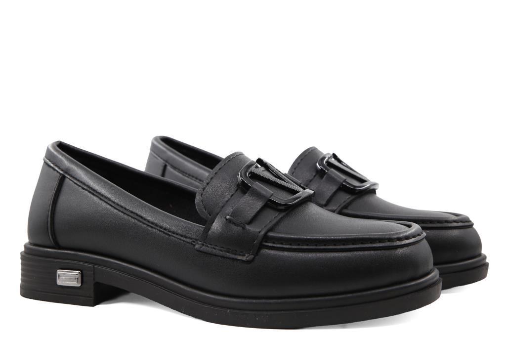 Marka Sesi HS815 Loafer Siyah Kadın Babet