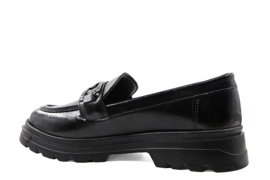 Marka Sesi SL2001 Loafer Siyah Kadın Babet