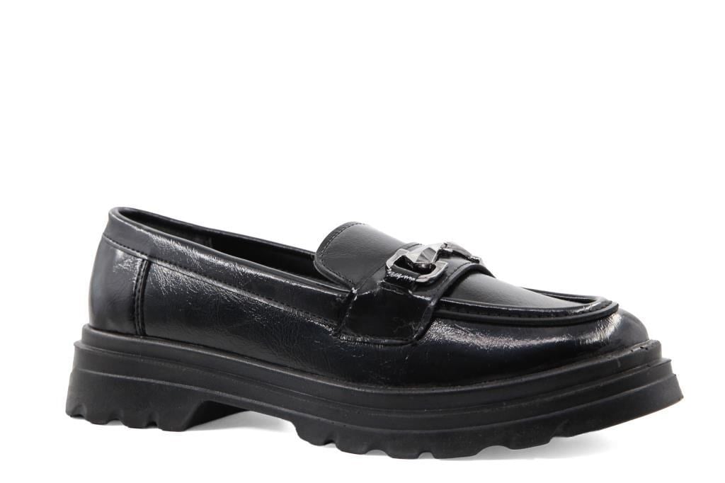 Marka Sesi SL2004 Loafer Siyah Kadın Babet