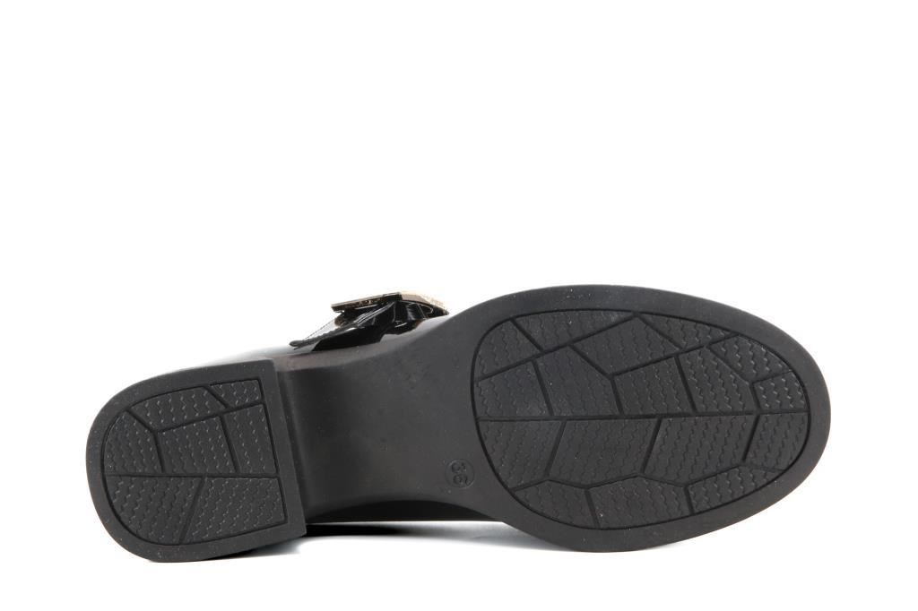 Miss Park Moda 161 k1000 Loafer Siyah Rugan Kadın Günlük Ayakkabı