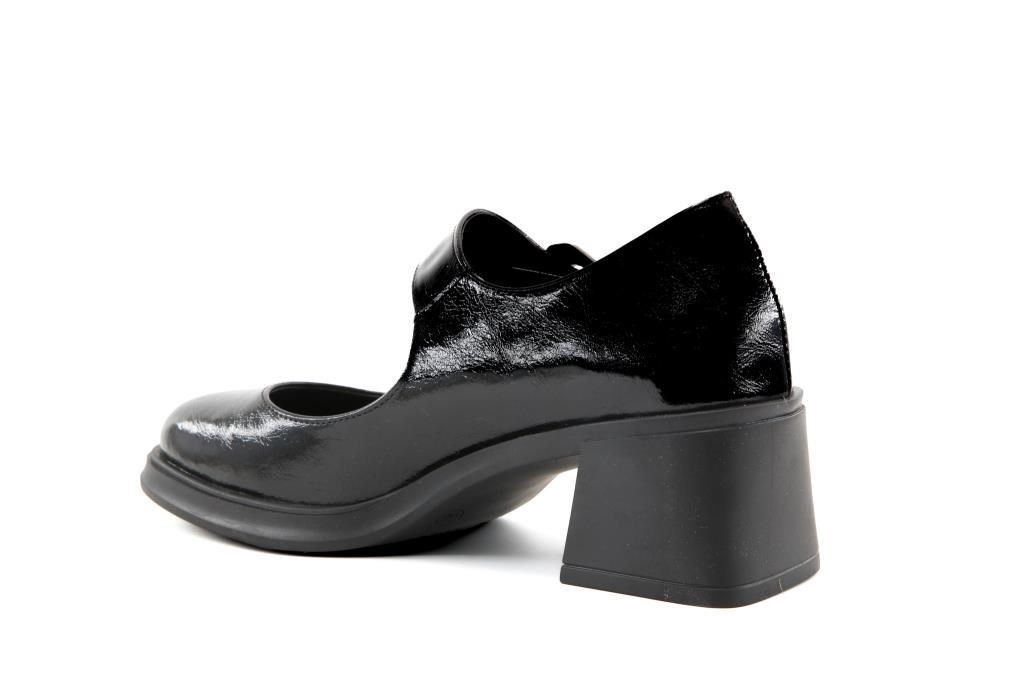 Miss Park Moda 386 k1360 Loafer Siyah Rugan Kadın Günlük Ayakkabı