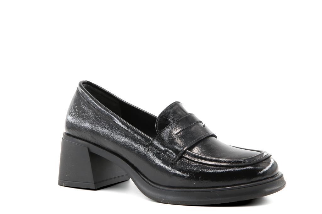 Miss Park Moda 386 k1453 Loafer Siyah Rugan Kadın Günlük Ayakkabı