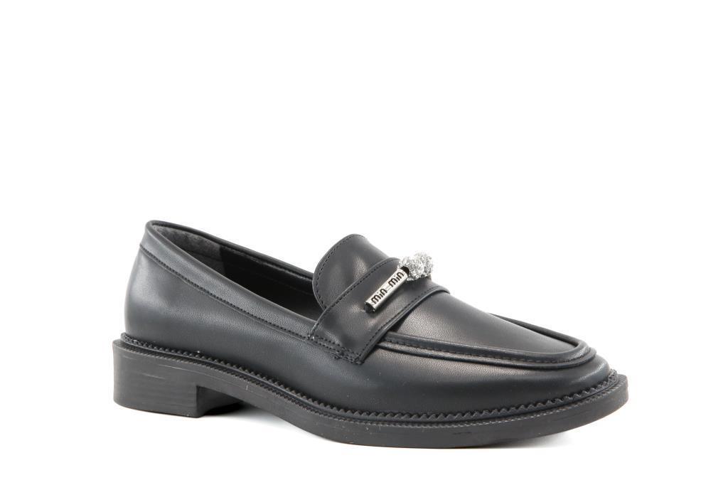 Miss Park Moda 386 k161 Loafer Siyah Kadın Günlük Ayakkabı