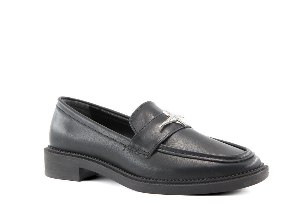 Miss Park Moda 386 k163 Loafer Siyah Kadın Günlük Ayakkabı