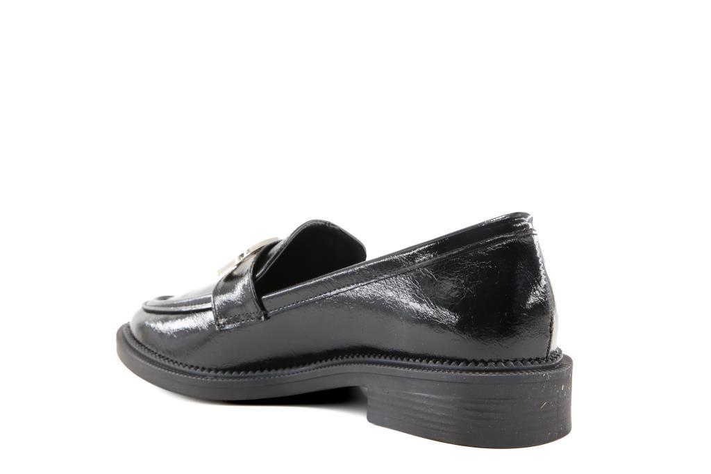 Miss Park Moda 386 k909 Loafer Siyah Rugan Kadın Günlük Ayakkabı