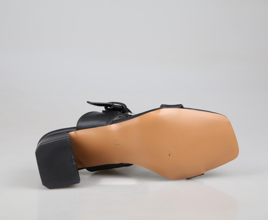 Miss Park Moda k6000 Topuklu Siyah Kadın Terlik