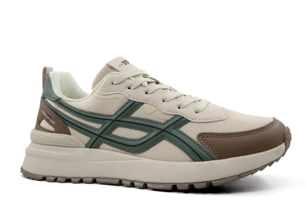 MP 261-6727 Bej yeşil Erkek Sneakers