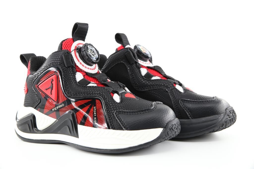 Pepino 1821 Siyah-Kırmızı Çocuk Sneakers